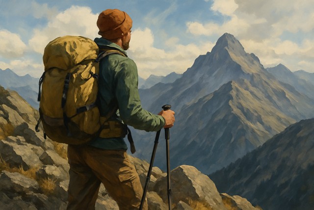 hiker_rocky_mountain_range